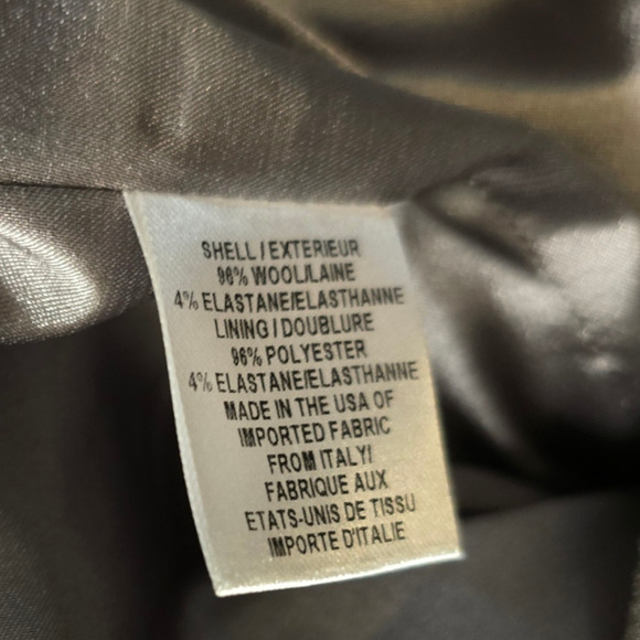 Milly size 2 xs wool grey blazer single button - Picture 6 of 10